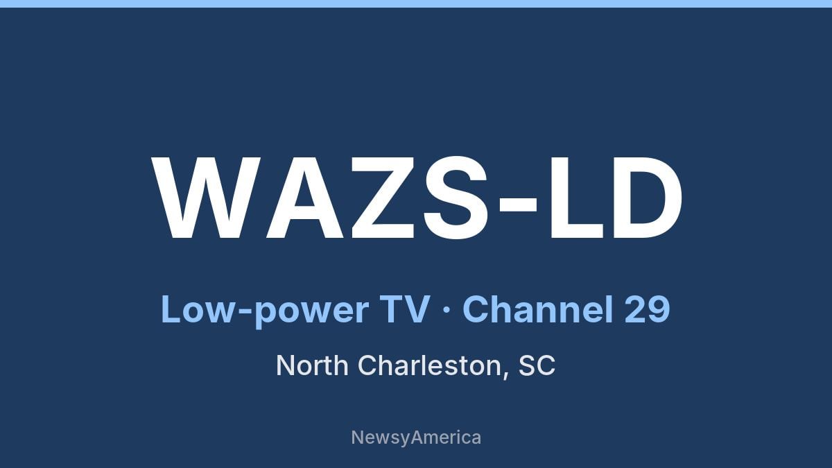 WAZS-LD – Channel 29 North Charleston