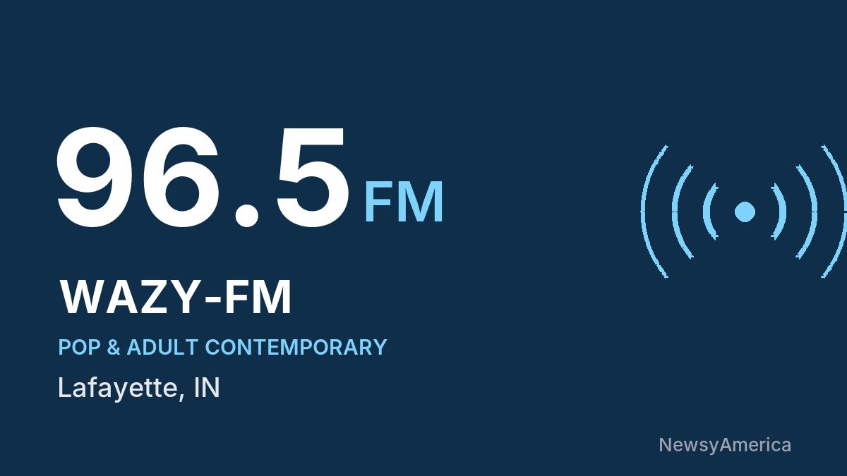 WAZY-FM 96.5 FM – Lafayette