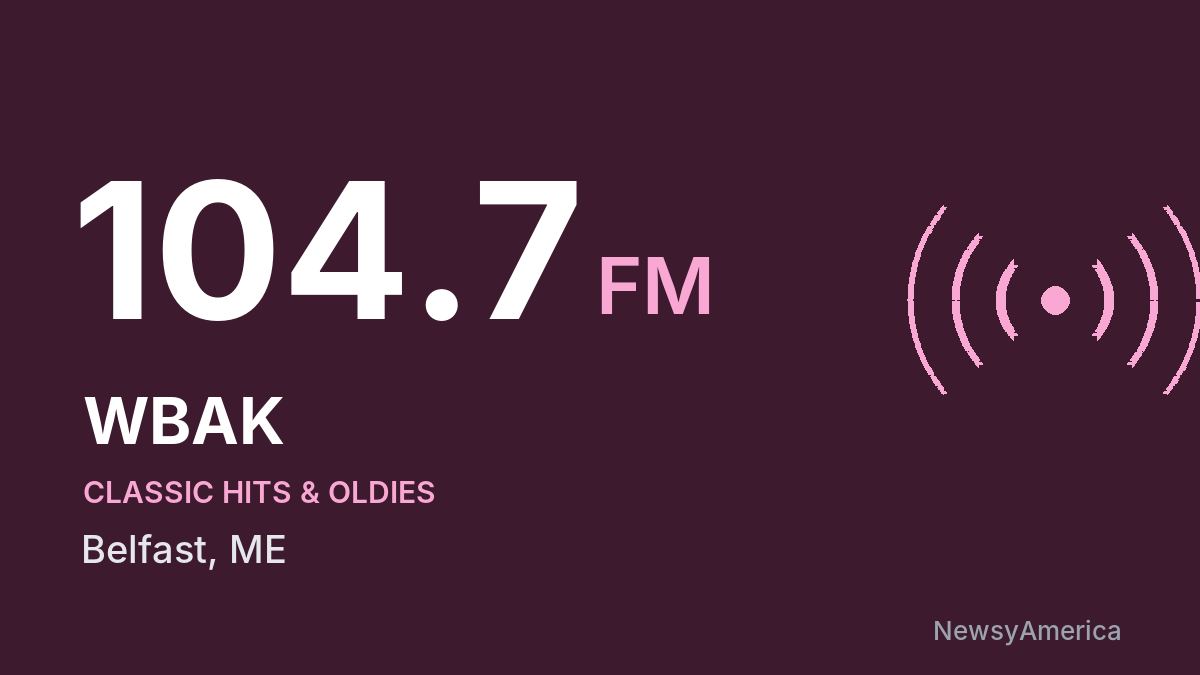 WBAK 104.7 FM – Belfast