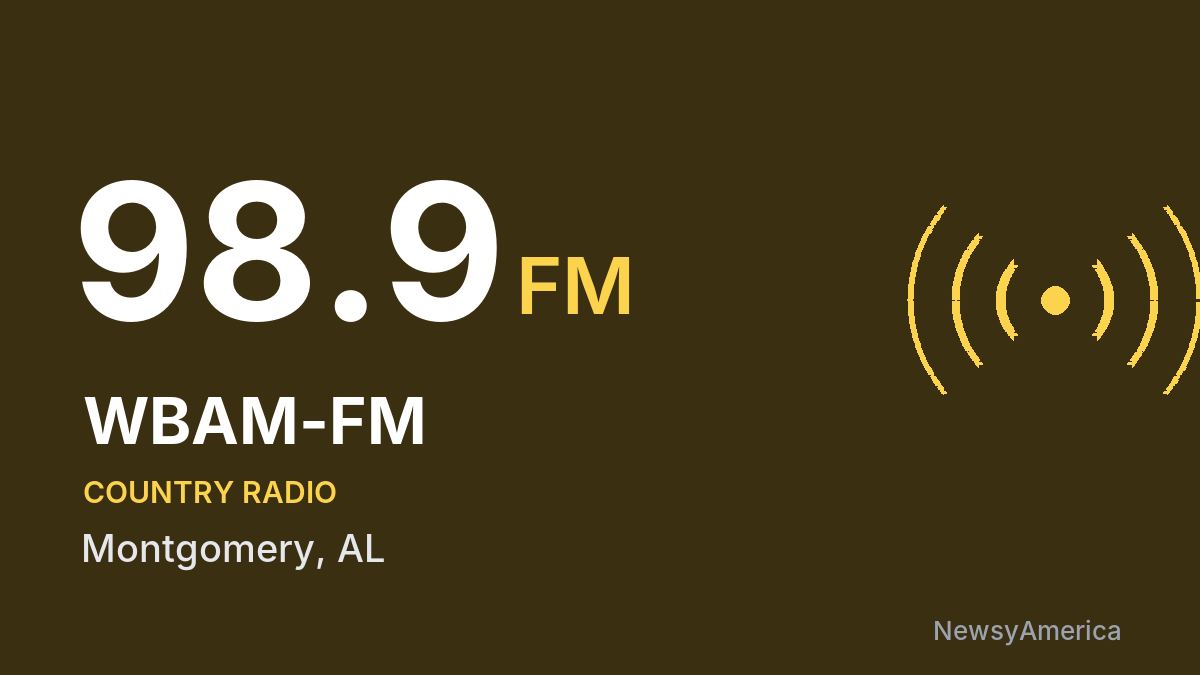 WBAM-FM 98.9 FM – Montgomery