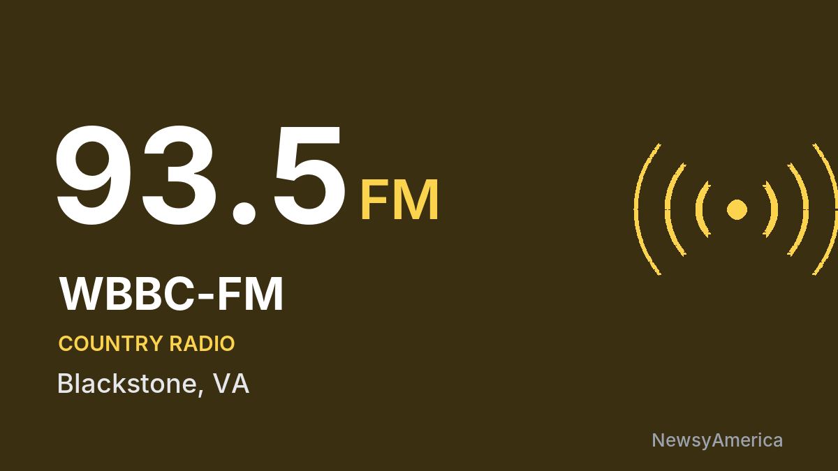 WBBC-FM 93.5 FM – Blackstone