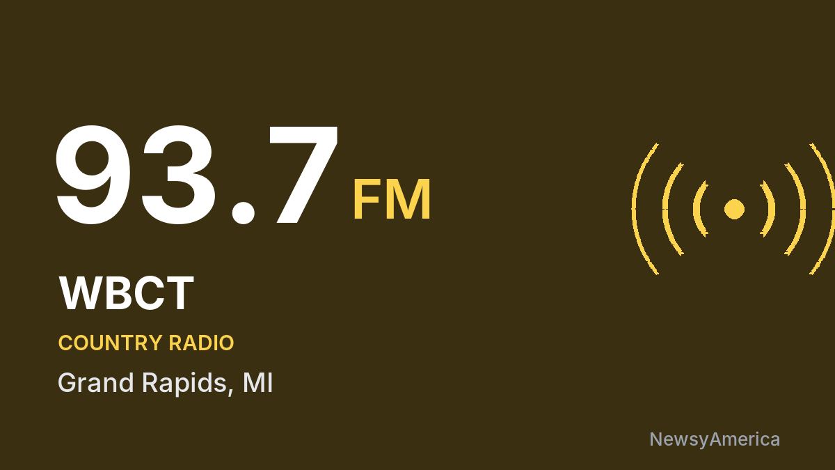 WBCT 93.7 FM – Grand Rapids