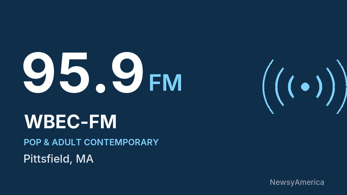 WBEC-FM 95.9 FM – Pittsfield