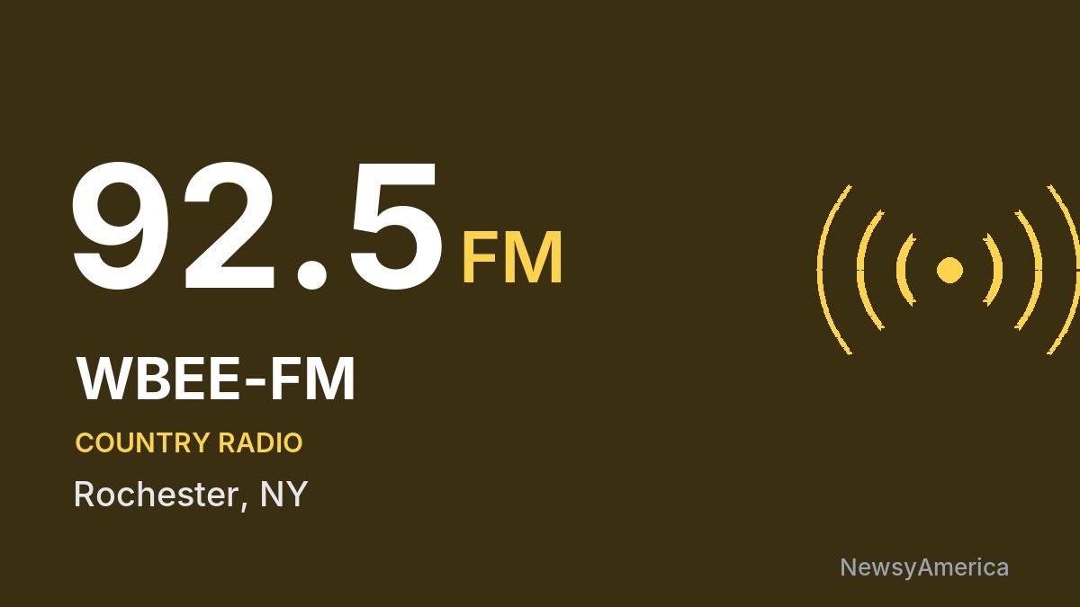 WBEE-FM 92.5 FM – Rochester