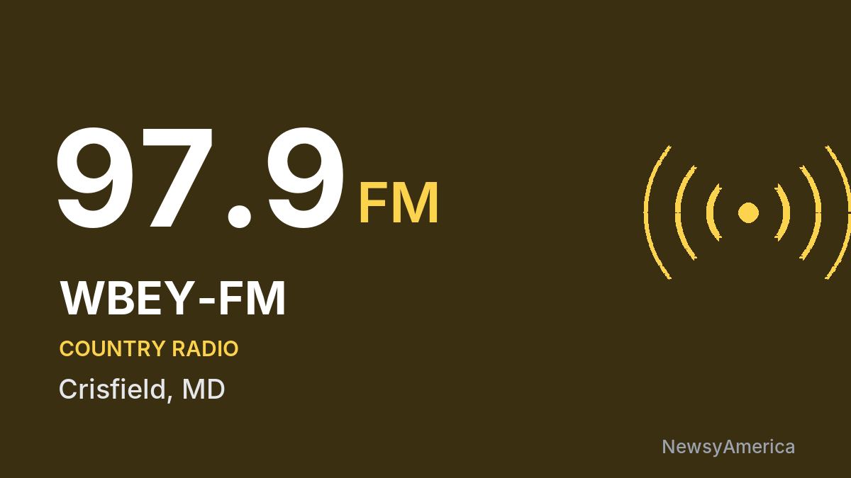 WBEY-FM 97.9 FM – Crisfield