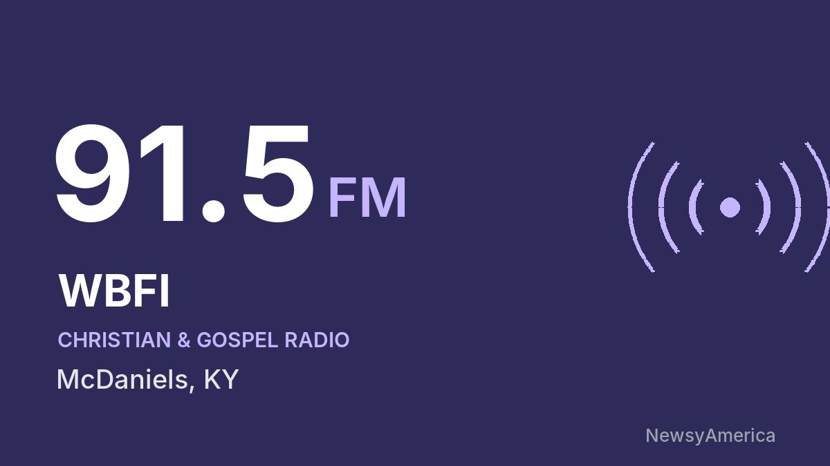 WBFI 91.5 FM – McDaniels