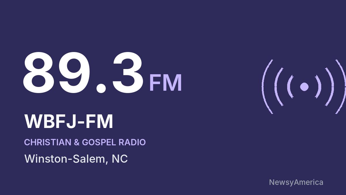 WBFJ-FM 89.3 FM – Winston-Salem
