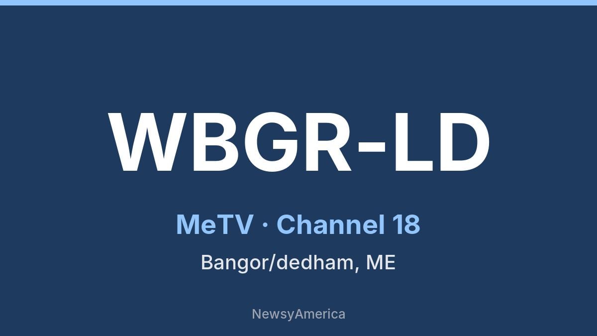 WBGR-LD – MeTV 18 Bangor/dedham