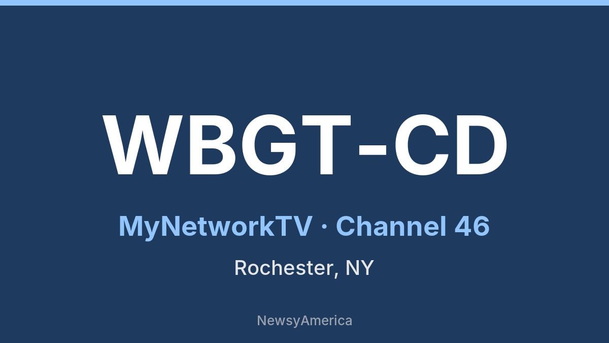 WBGT-CD – MyNetworkTV 46 Rochester