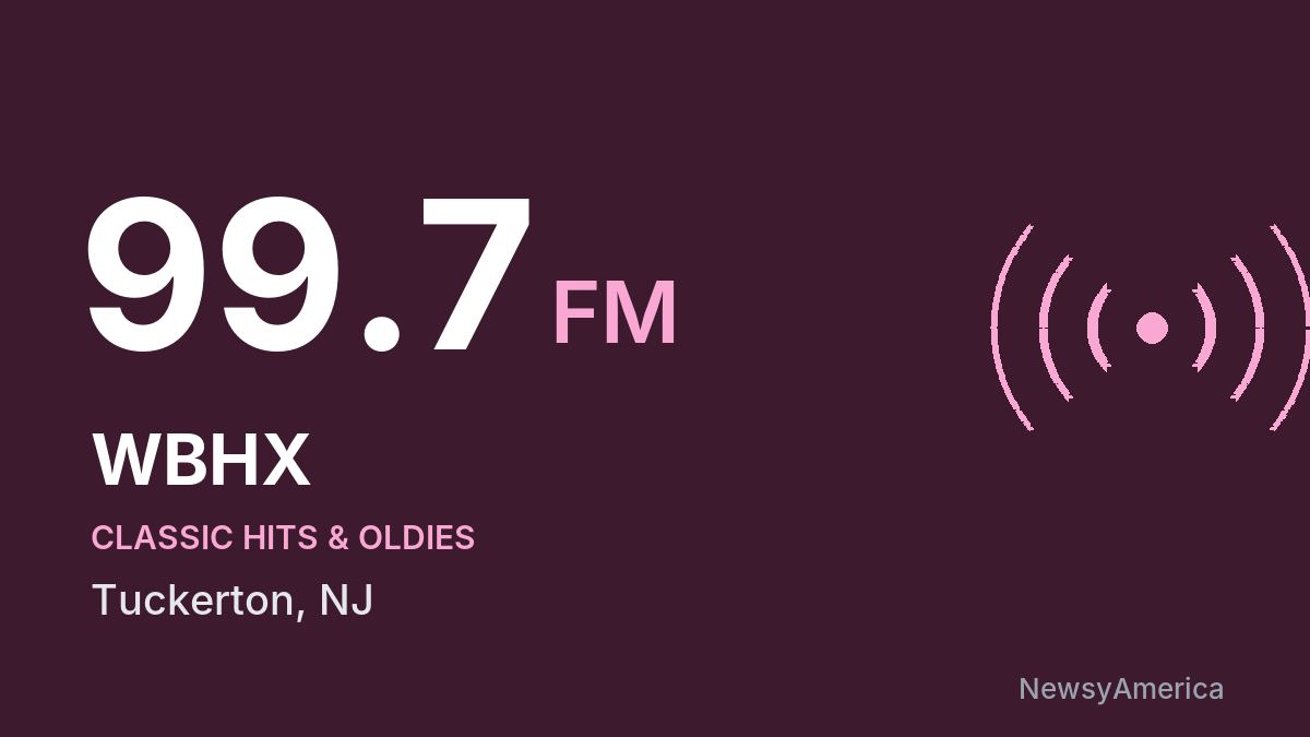 WBHX 99.7 FM – Tuckerton
