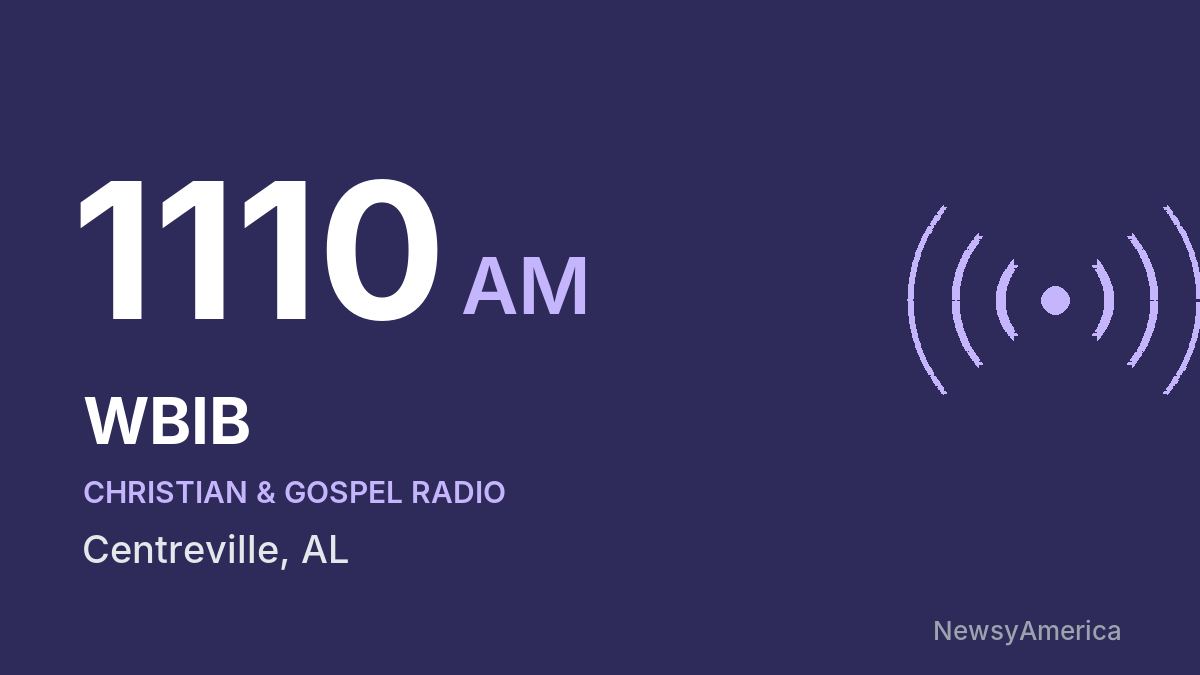 WBIB 1110 AM – Centreville