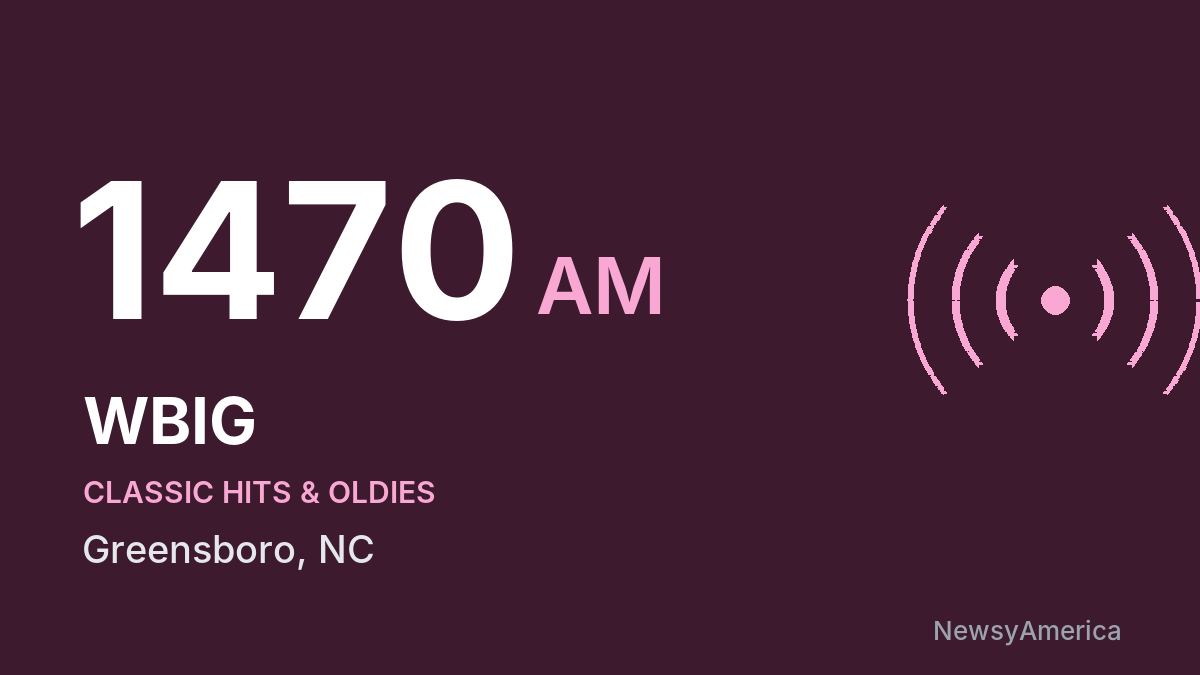 WBIG 1470 AM – Greensboro