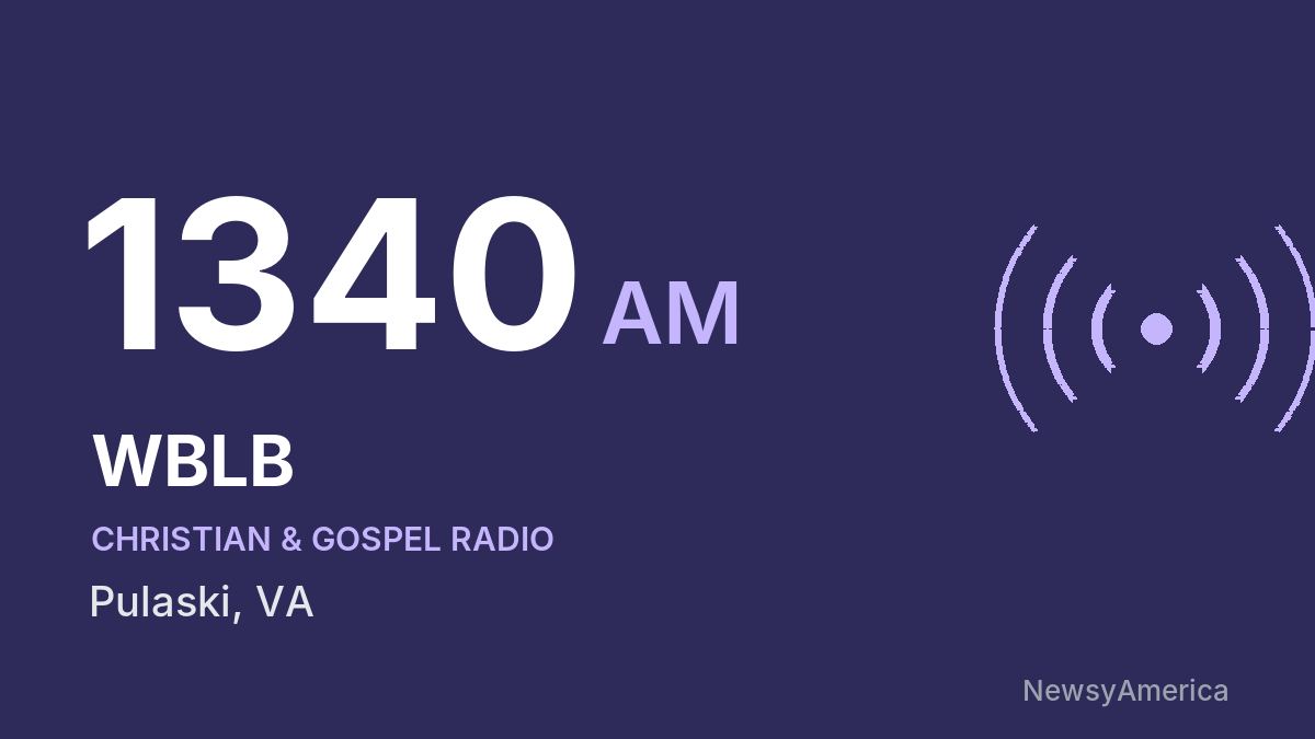 WBLB 1340 AM – Pulaski