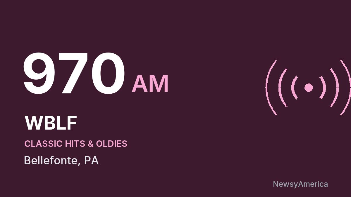 WBLF 970 AM – Bellefonte