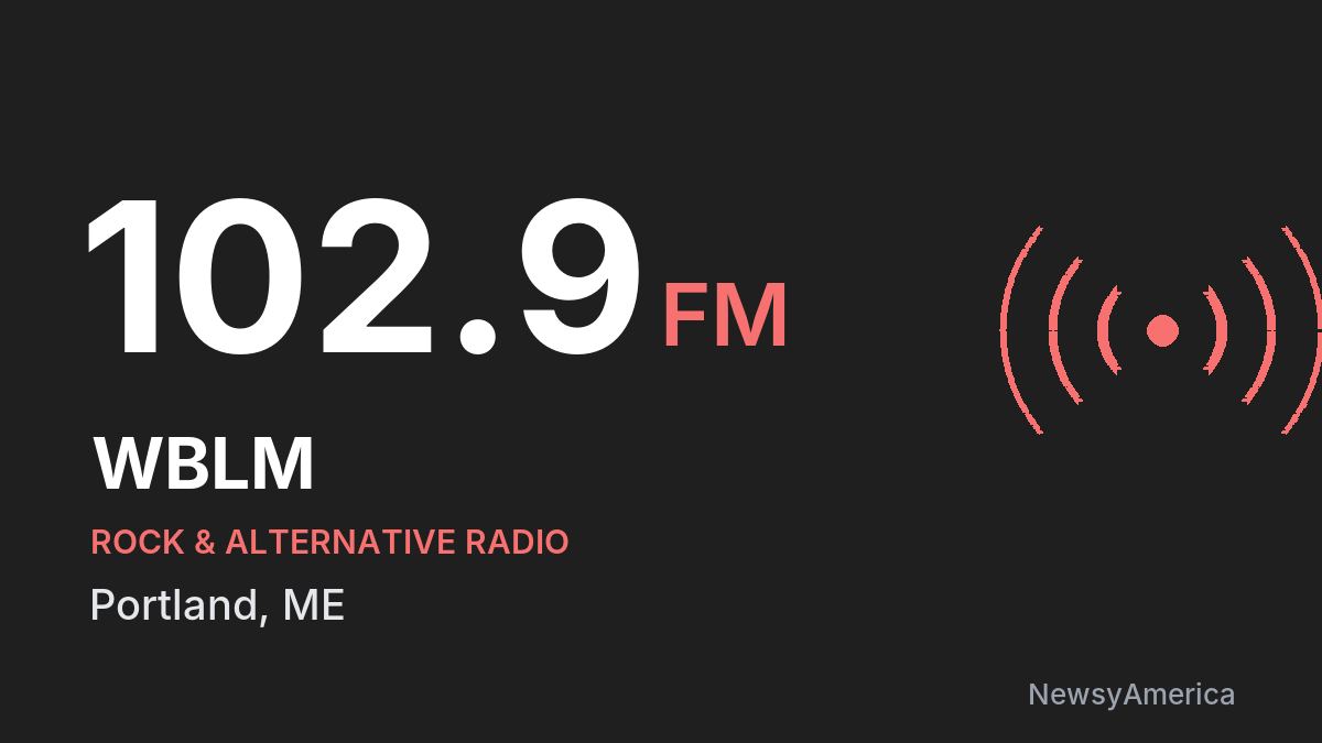 WBLM 102.9 FM – Portland
