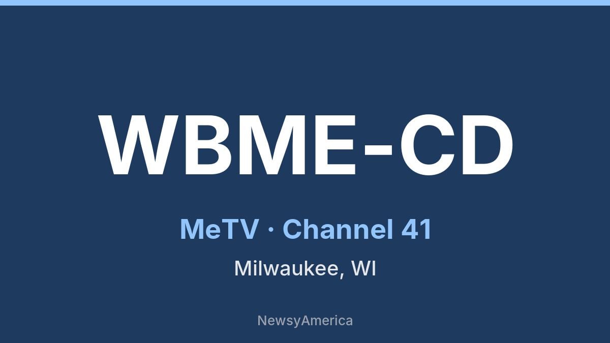 WBME-CD – MeTV 41 Milwaukee