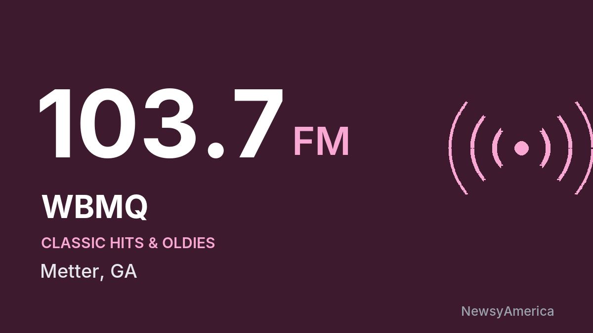 WBMQ 103.7 FM – Metter