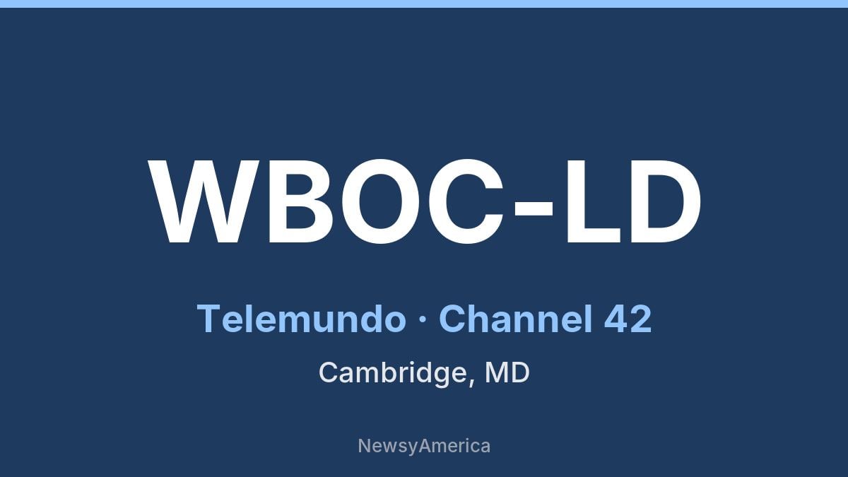 WBOC-LD – Telemundo 42 Cambridge