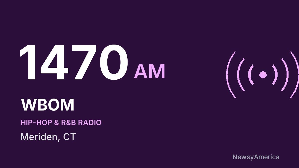 WBOM 1470 AM – Meriden