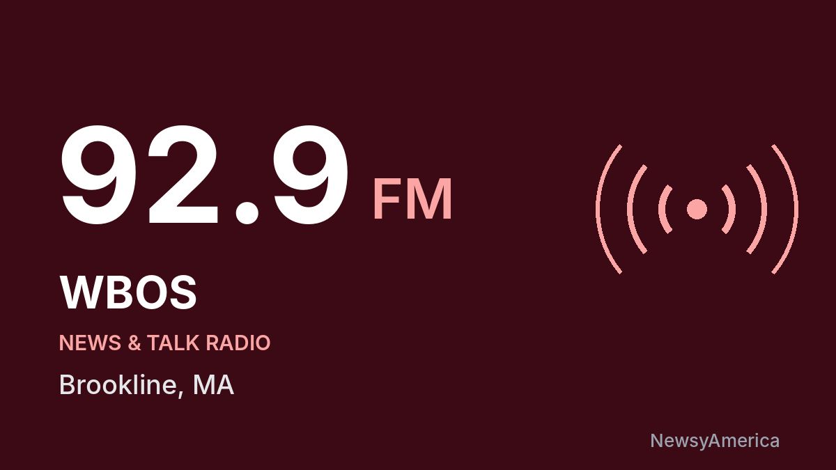 WBOS 92.9 FM – Brookline