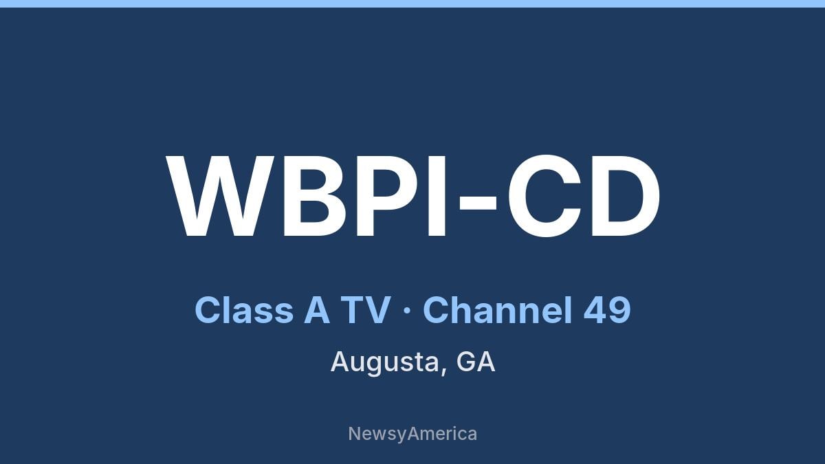 WBPI-CD – Channel 49 Augusta