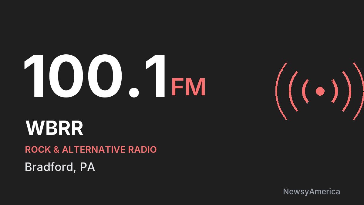 WBRR 100.1 FM – Bradford