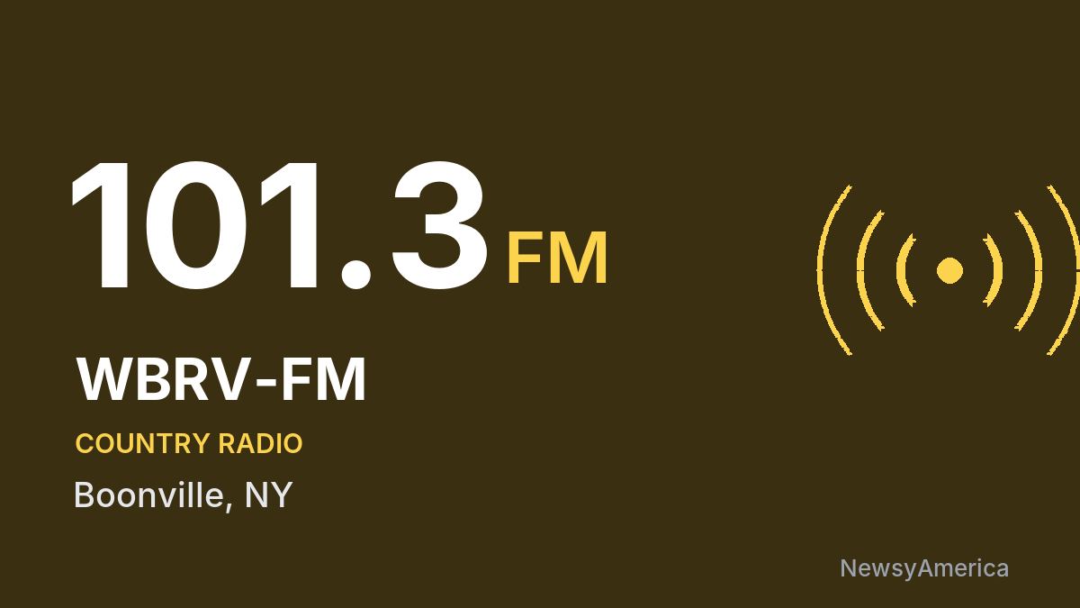 WBRV-FM 101.3 FM – Boonville