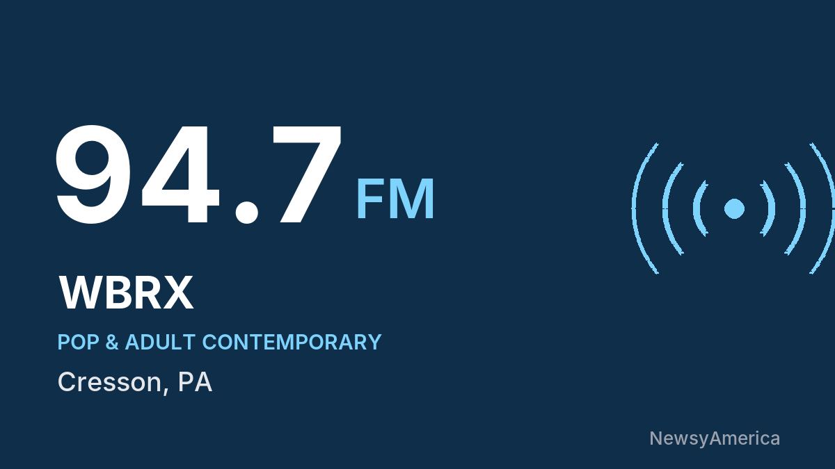 WBRX 94.7 FM – Cresson