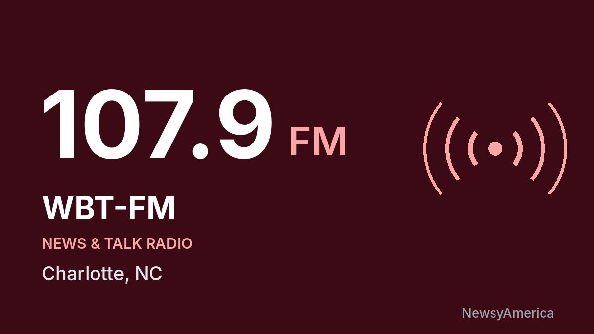 WBT-FM 107.9 FM – Charlotte