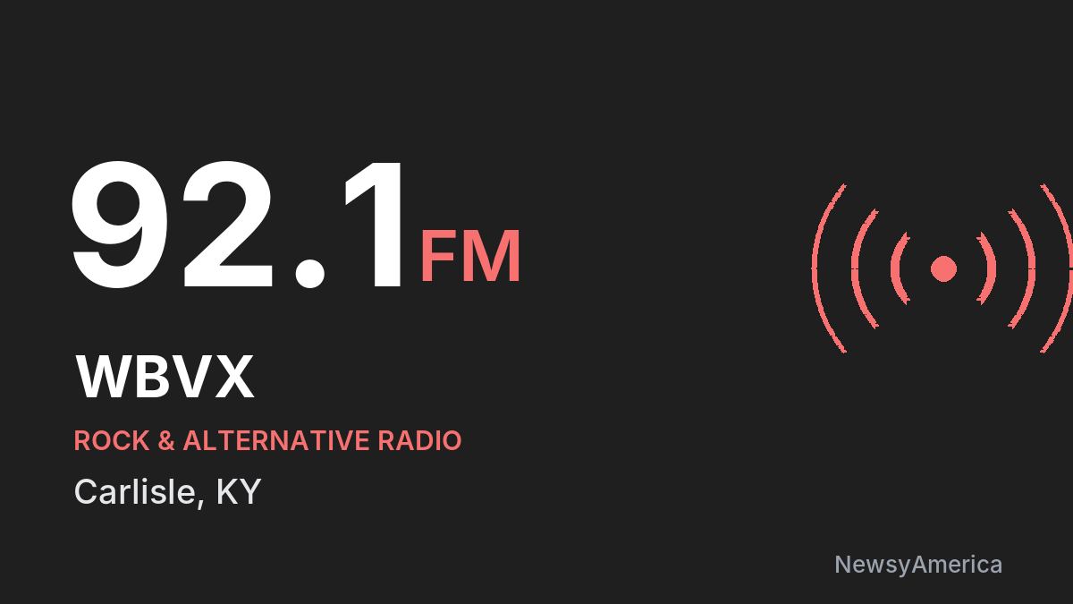 WBVX 92.1 FM – Carlisle