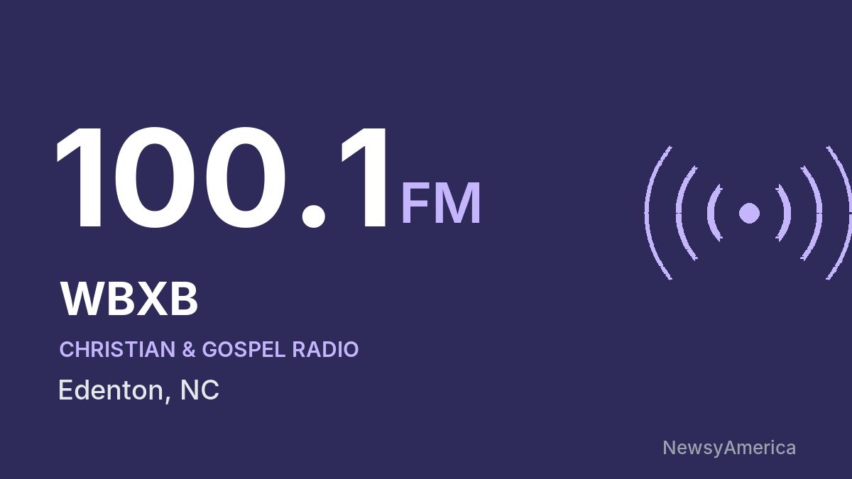 WBXB 100.1 FM – Edenton