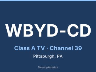 WBYD-CD channel 39, Pittsburgh, PA