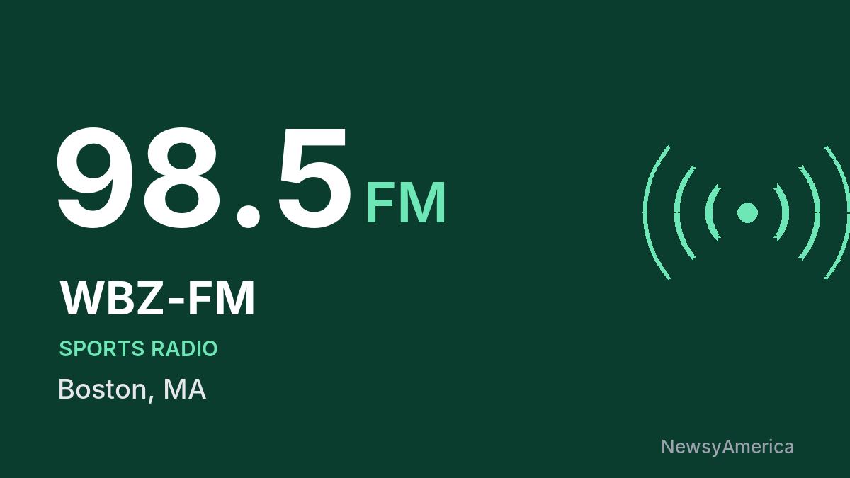 WBZ-FM 98.5 FM – Boston