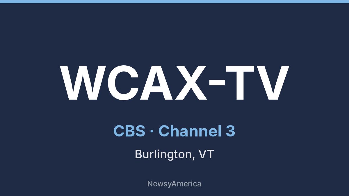 WCAX-TV – CBS 3 Burlington