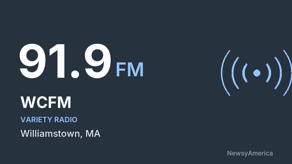 WCFM 91.9 FM – Williamstown