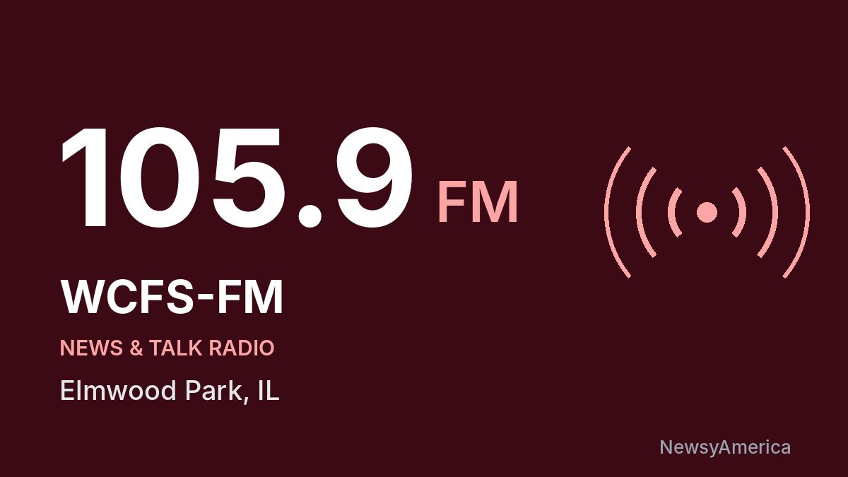 WCFS-FM 105.9 FM – Elmwood Park