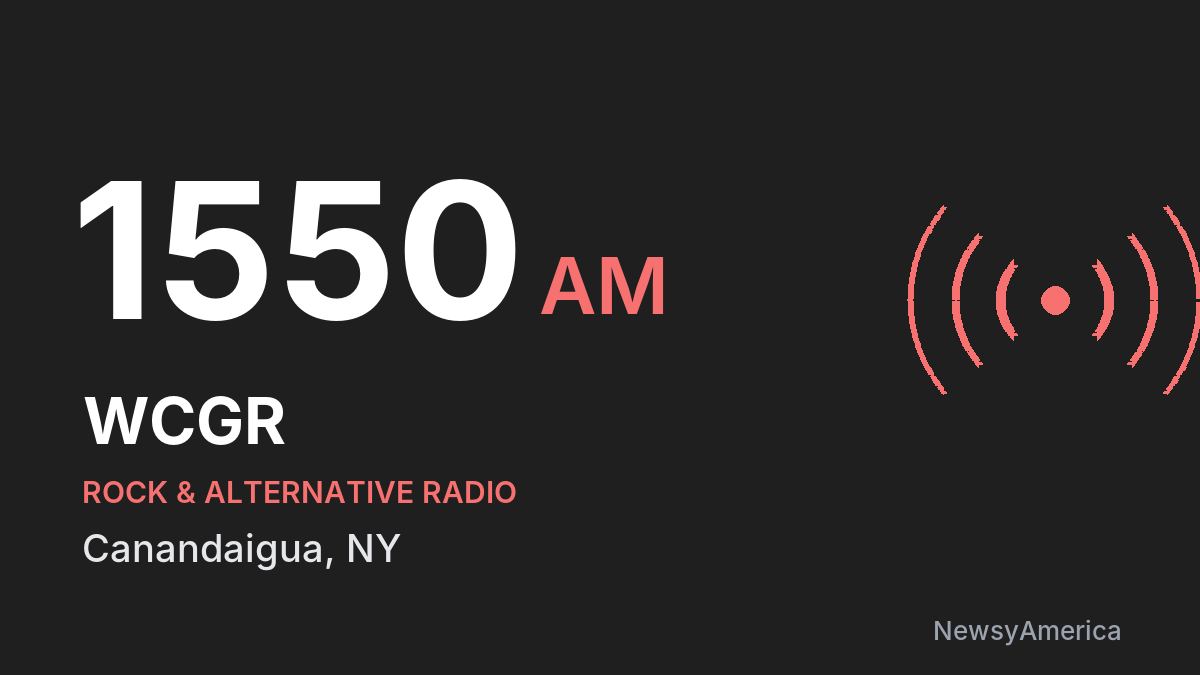 WCGR 1550 AM – Canandaigua
