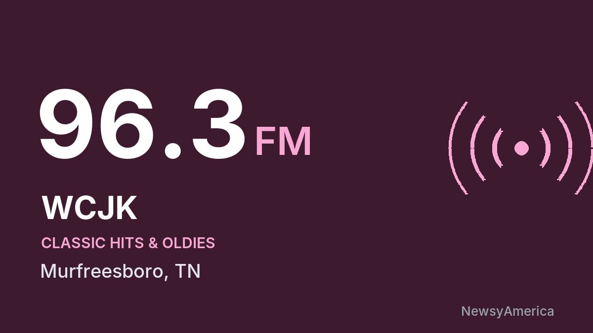 WCJK 96.3 FM – Murfreesboro