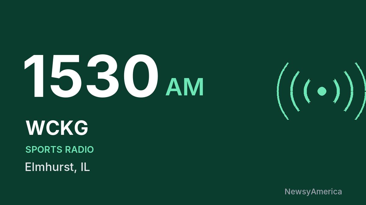 WCKG 1530 AM – Elmhurst