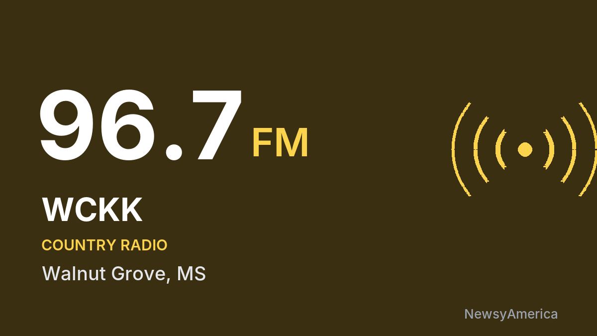 WCKK 96.7 FM – Walnut Grove
