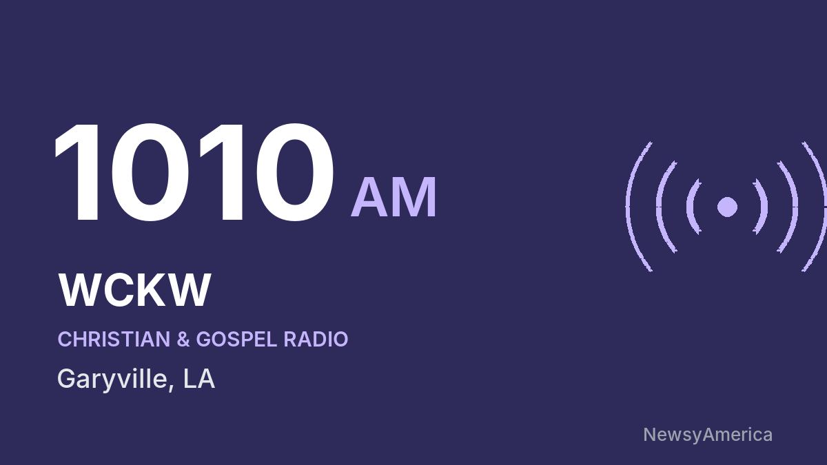 WCKW 1010 AM – Garyville