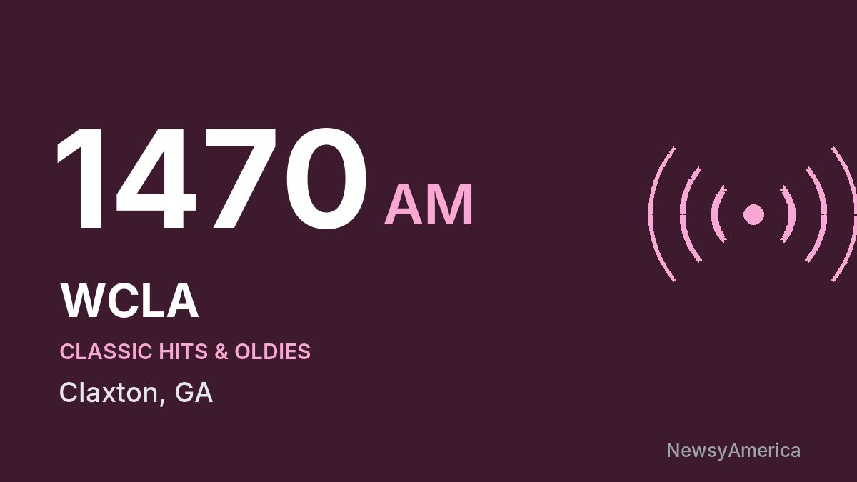 WCLA 1470 AM – Claxton