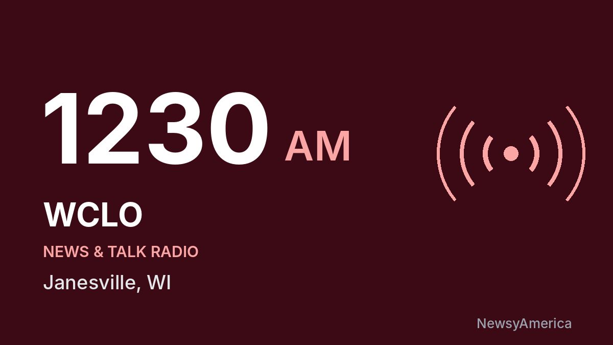 WCLO 1230 AM – Janesville