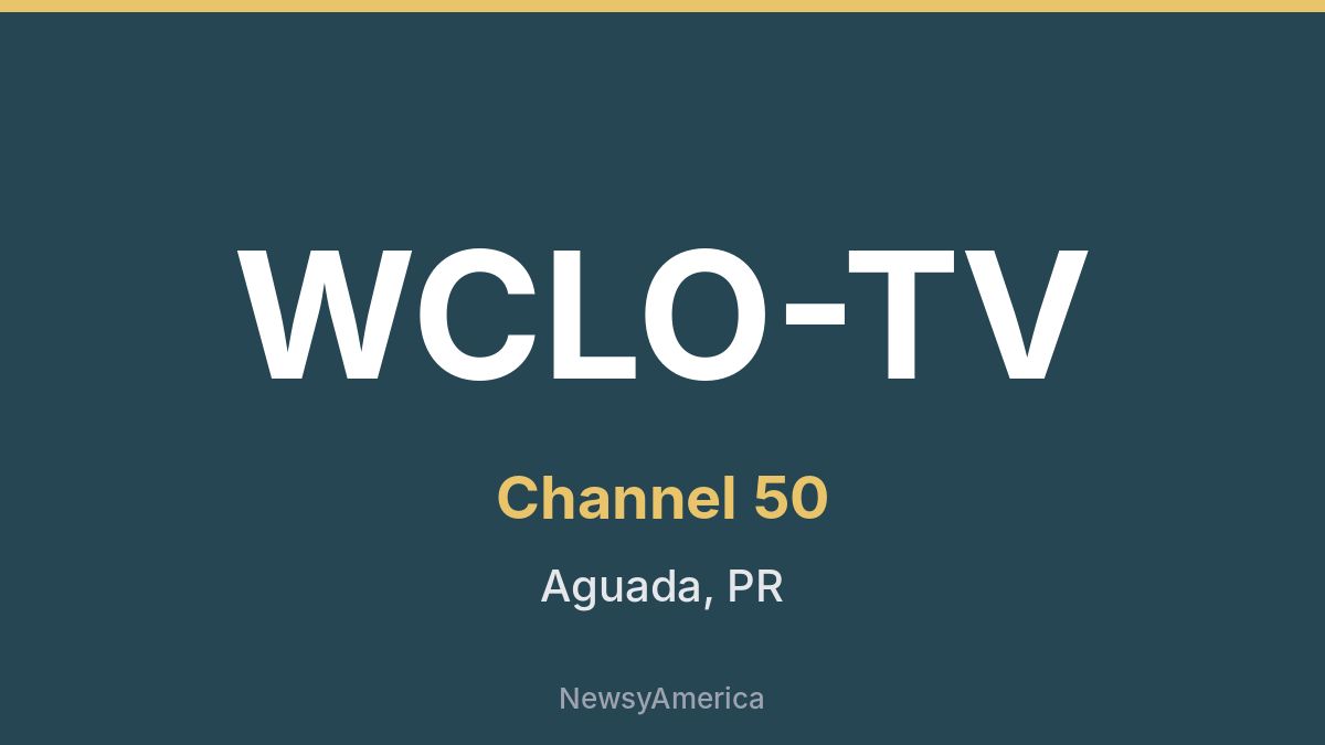 WCLO-TV – Channel 50 Aguada
