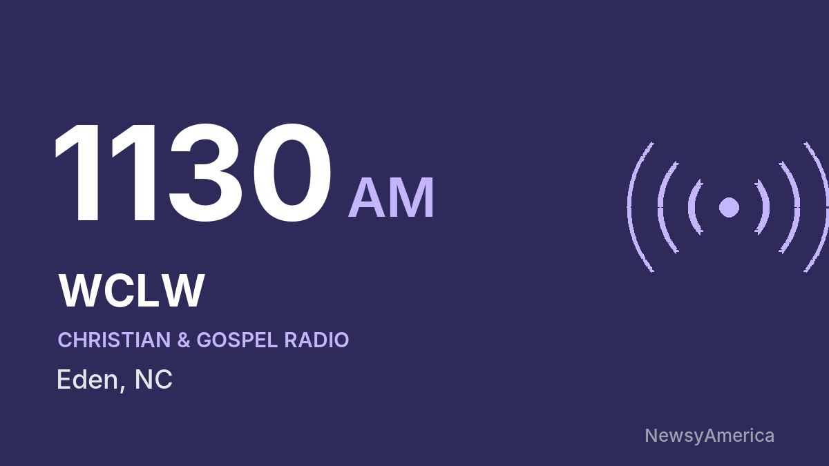 WCLW 1130 AM – Eden