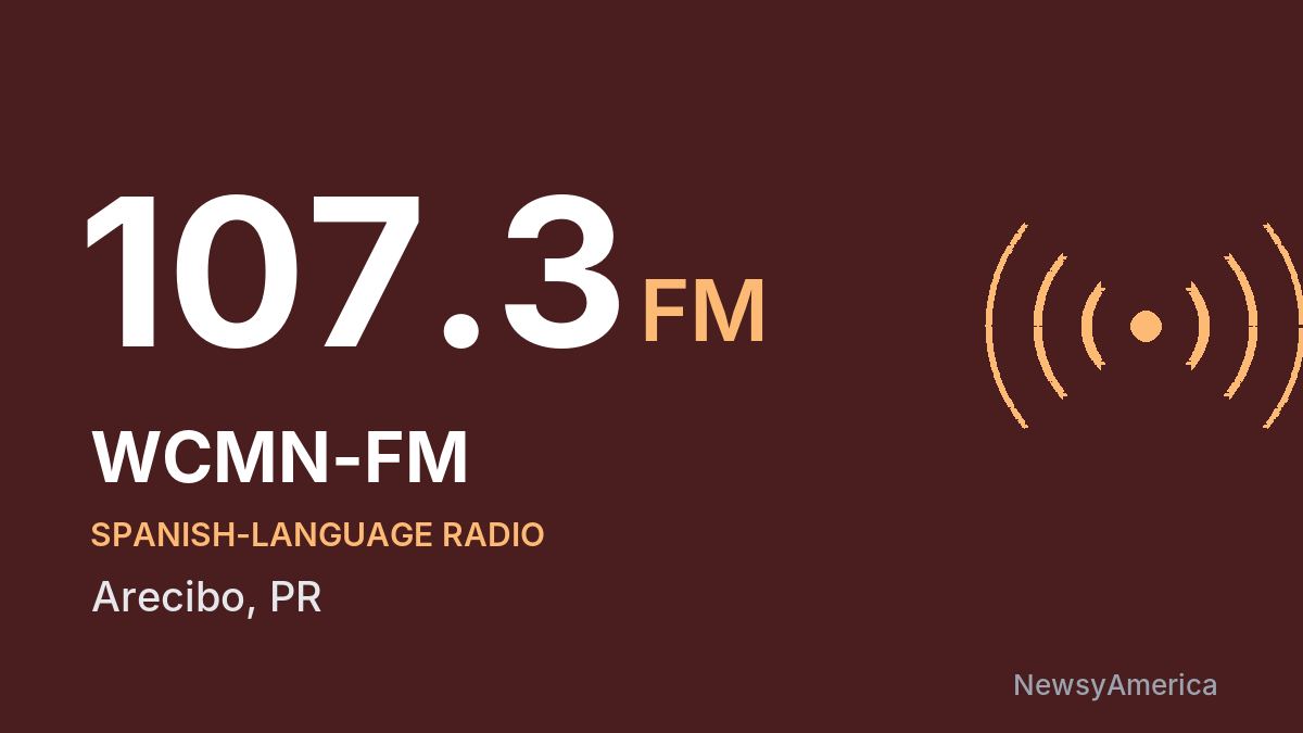 WCMN-FM 107.3 FM – Arecibo