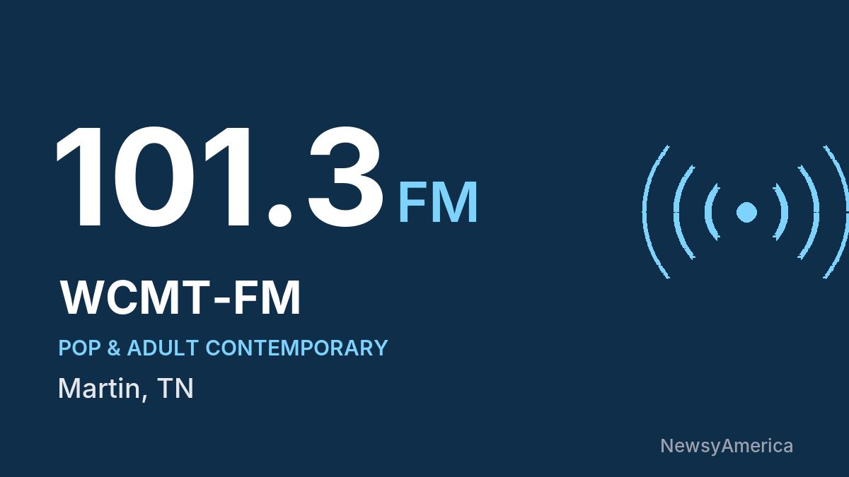 WCMT-FM 101.3 FM – Martin