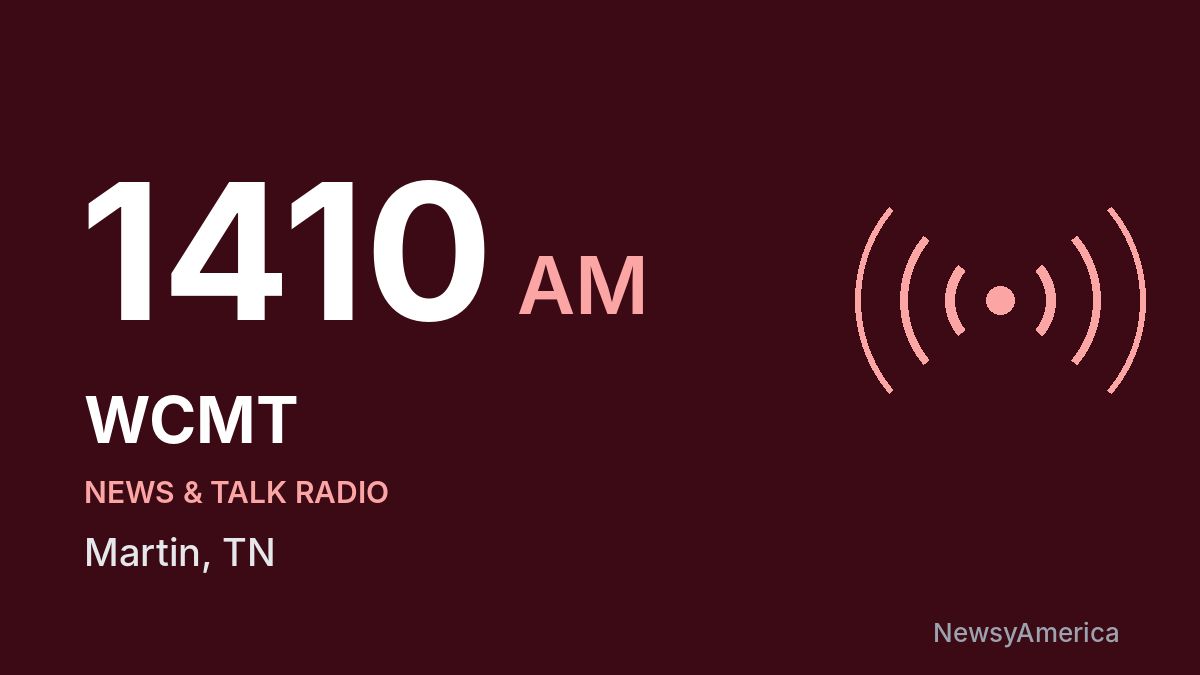 WCMT 1410 AM – Martin