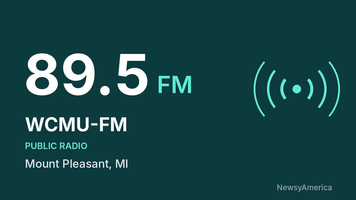 WCMU-FM 89.5 FM – Mount Pleasant