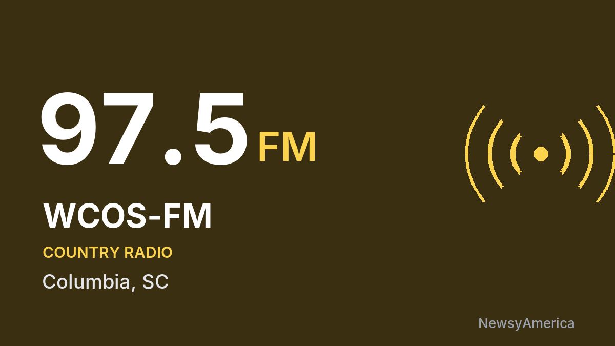 WCOS-FM 97.5 FM – Columbia
